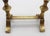Early 20th Century English Edwardian Period Pair of Georgian Revival Brass Tool Rests For Sale In Raleigh - Image 6 of 7