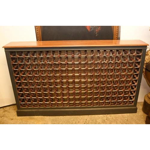 Brown 190-Bottle Wine Rack Storage Cellar For Sale - Image 8 of 11