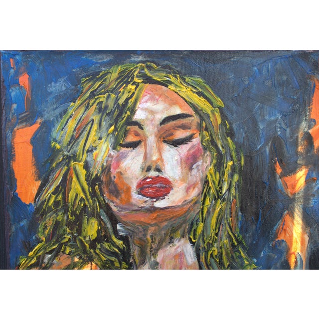Contemporary Natalia Vypritskaia, Flame, Oil on Canvas For Sale - Image 3 of 6