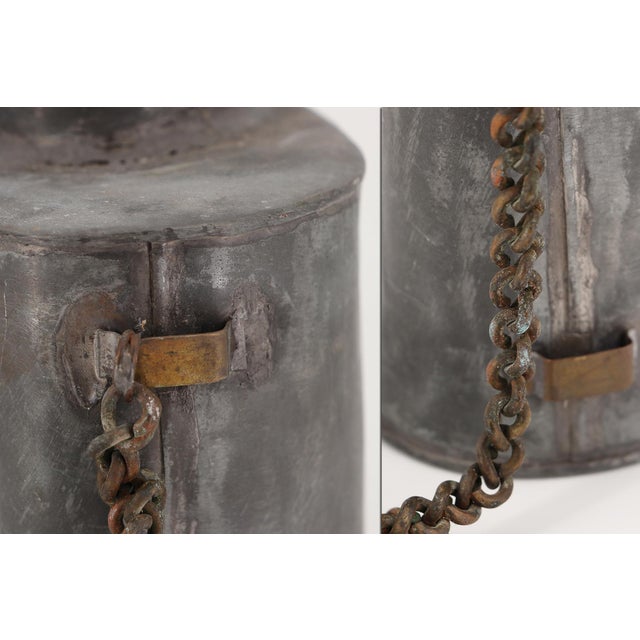 19th Century Large Military Pewter Canteen, English For Sale - Image 10 of 12