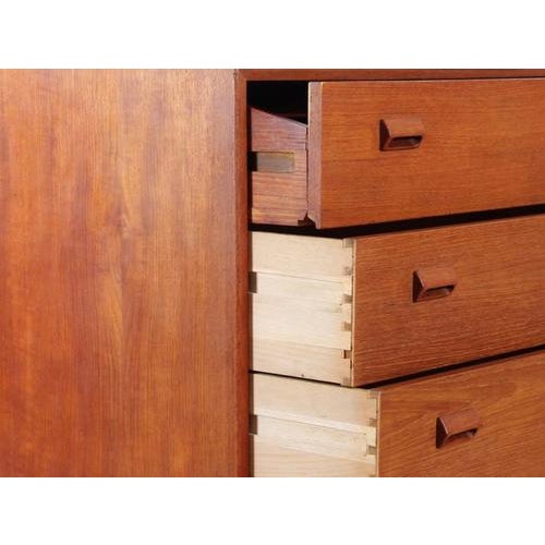 Mid-Century Modern Scandinavian Chest of Drawer in Teak attributed to Borge Mogensen, 1950s For Sale - Image 10 of 13