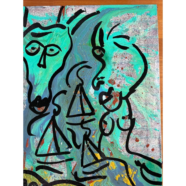Late 20th Century Original Peter Keil Painting - Junge Wilde Collection For Sale - Image 5 of 8