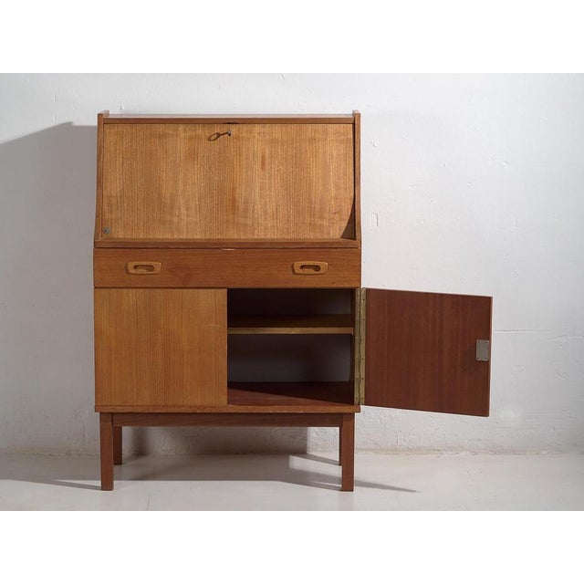 Vintage Oak Secretaire with Storage For Sale - Image 13 of 16