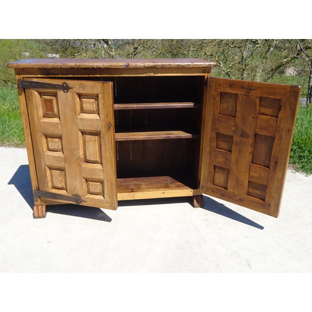Tuscan Oak and Walnut 2-Door Sideboard For Sale - Image 9 of 18