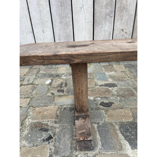 Farm Tan Oak Bench For Sale - Image 5 of 10