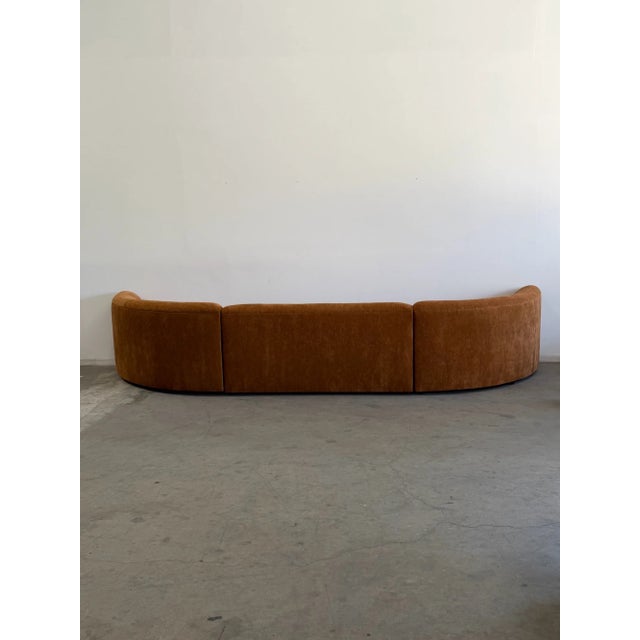 Brown Abruzzo Sectional in Brown Chenille For Sale - Image 8 of 14