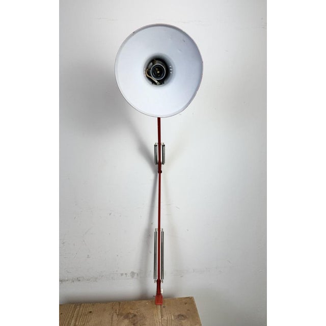 Vintage Italian Architect Table Lamp in Red, 1970s For Sale - Image 16 of 18