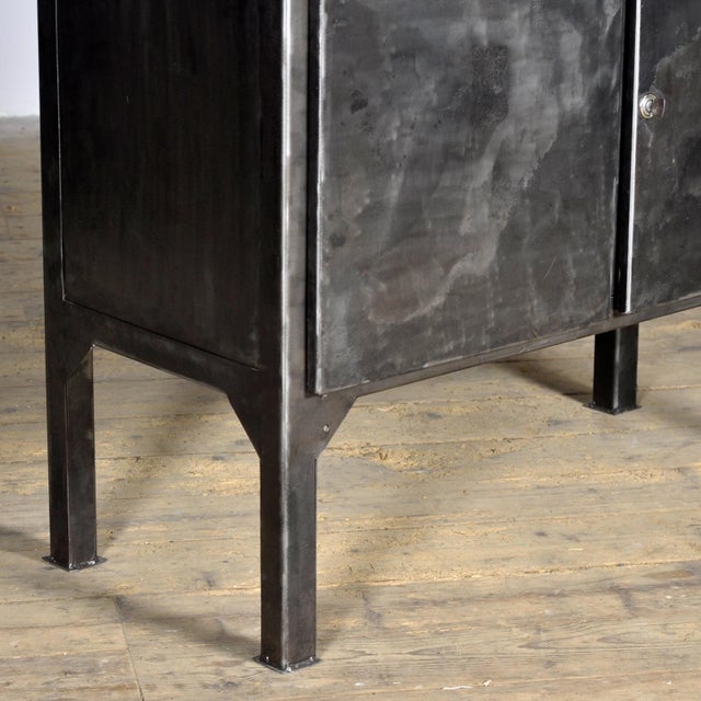 Black Polished Medical Cabinet, 1970s For Sale - Image 8 of 11