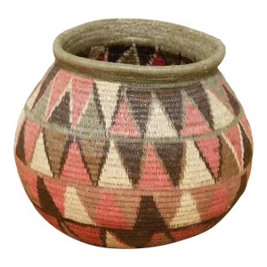 Colorful Finely Woven Tribal Embera Basket