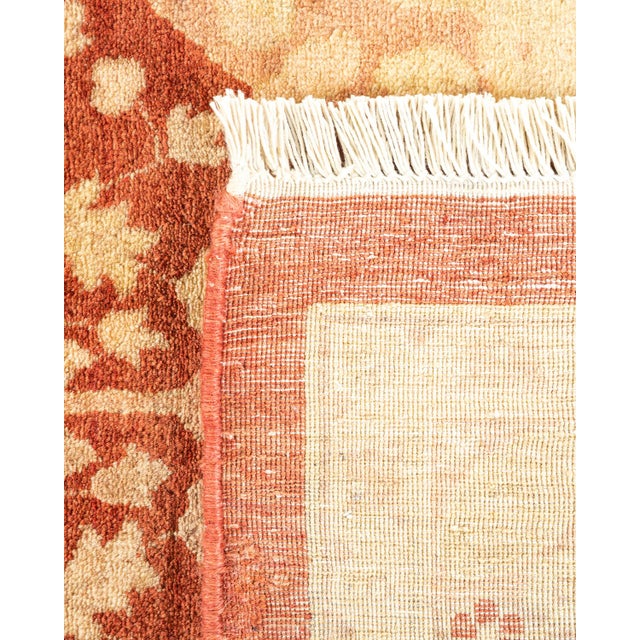 2000 - 2009 Mogul, One-of-a-Kind Hand-Knotted Area Rug - Orange, 8' 3" x 10' 5" For Sale - Image 5 of 8