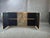 Custom Murano Glass Sideboard with Hand-Painted Doors and Brass Details by Justfurnituress For Sale - Image 6 of 11