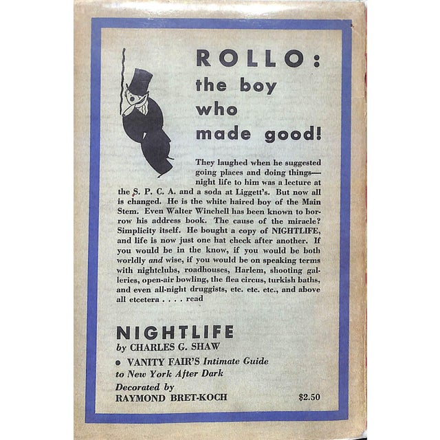 "Nightlife Vanity Fair's Intimate Guide to New York After Dark" 1931 Shaw, Charles G. For Sale - Image 4 of 11
