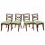 Brown 19th Century Set of 4 Regency Klismos Chairs With Gold Leaf Accents- For Sale - Image 8 of 8