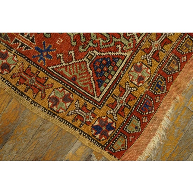 Ruby Red 19th Century Turkish Yastik Rug For Sale - Image 8 of 9