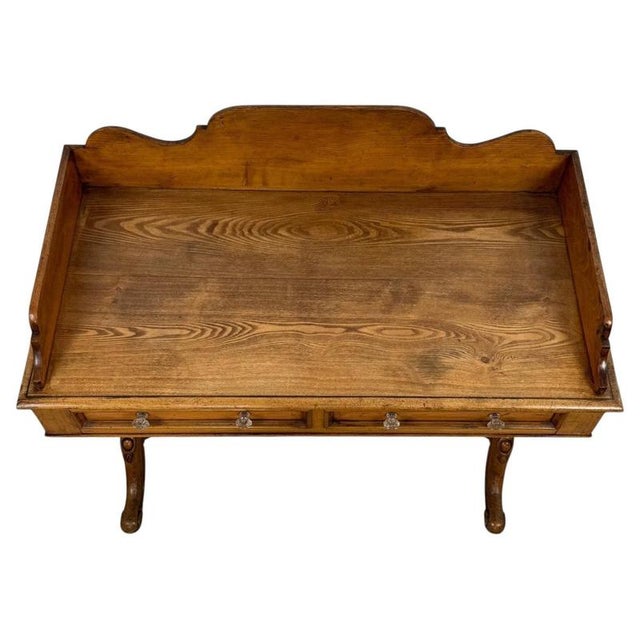 19th Century Antique English Oak Washstand For Sale - Image 4 of 10