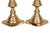 Mid 20th Century English Brass Beehive Candlestick Holders, a Pair For Sale - Image 5 of 6