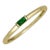 Emerald Pinky Ring Size 3 For Sale
