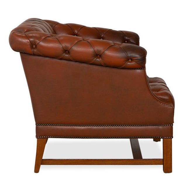Chesterfield Club Chair in Leather For Sale - Image 12 of 15
