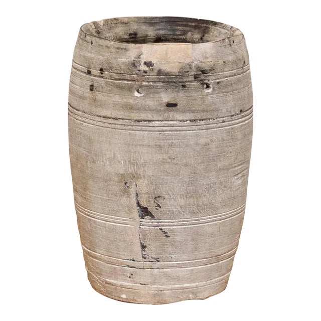 Antique Wooden Pot-Sat For Sale