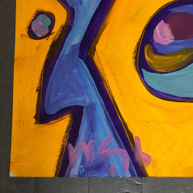 Original painting on paper Signed bottom left 20 x 26 unframed