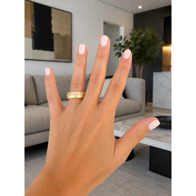 Talia Jade 18k Gold Diamond Band Ring, 1.90 Carats, Size 7 For Sale - Image 14 of 15