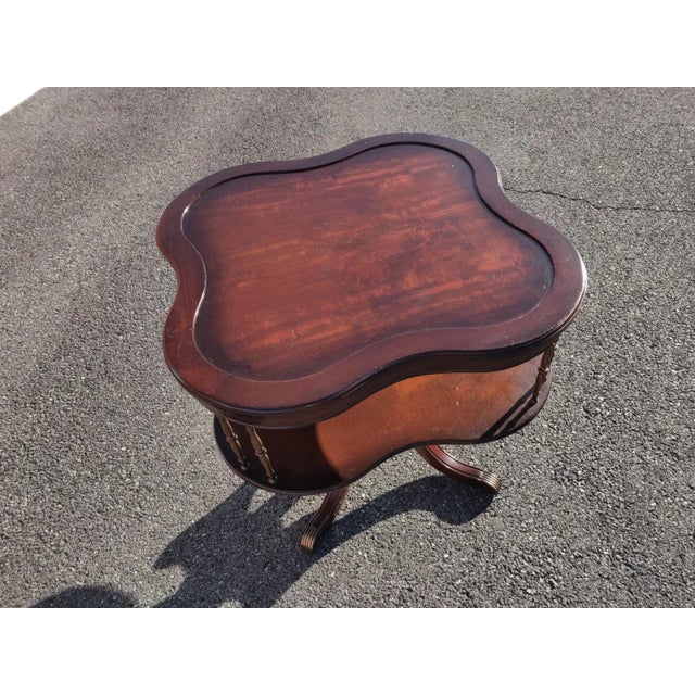 Brown Early Twenty Century Vintage Two Tier Tea Table RDV For Sale - Image 8 of 12