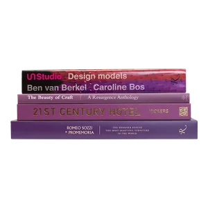 Decorative Books - Berry Coffee Table Stack - 4 Purple Books