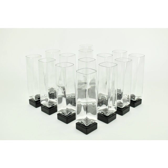 Champagne Glasses by Luigi Bormioli, 1980s, Set of 14, in Flawless conditions. Designed 1980 to 1989 I have official proof...