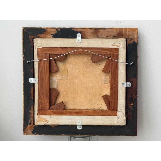 Mid-Century Dreamlike Amalfi Coast Townscape by Italian Modernist Giuseppe Di Lieto For Sale - Image 11 of 12