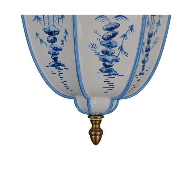 Vintage French Chinoiserie Metal Chandelier For Sale - Image 4 of 5