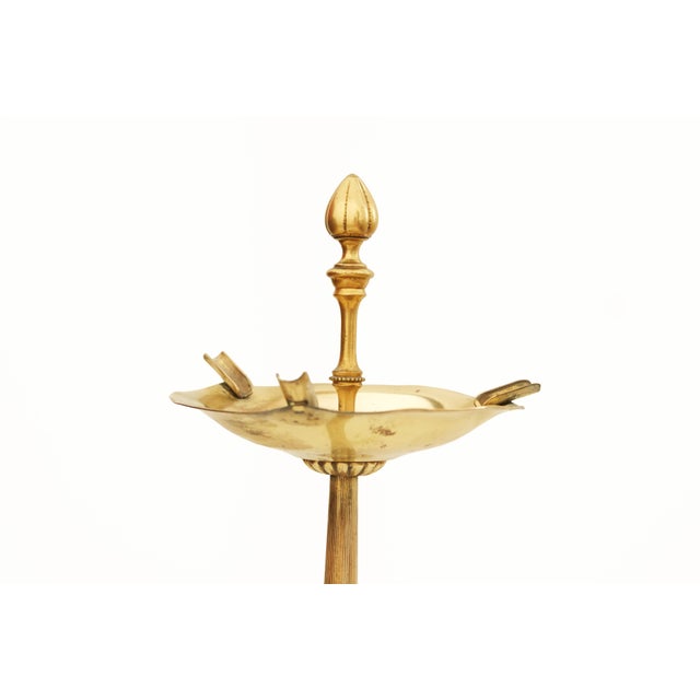 Vintage Gilt Brass Tripod Ashtray For Sale - Image 4 of 10