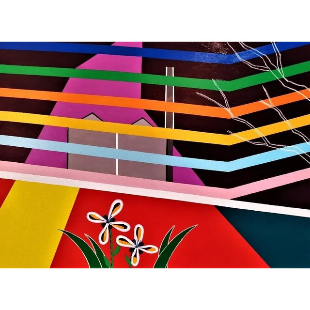 This beautiful abstract painting Untitled was realized by the Italian artist Mauro Bellucci in 2020. Water enamel paint on...