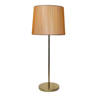 Adjustable Mid Century Floor Table Lamp in Brass C 1950/1970's For Sale