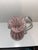 Mid 20th Century Murano Pink & White Latticino Filigree Glass Pitcher & Vase - Set of 2 For Sale - Image 12 of 12