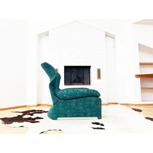 Set of Vela Alta Lounge Chair & Ottoman by Giovanni Offredi for Saporiti Italia, 1970s For Sale - Image 10 of 13