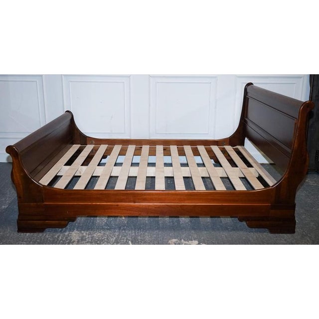 Vintage French Style Sleigh King Size Bed from Willis & Gambier For Sale - Image 9 of 18
