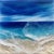 Ocean Waves #10 captures the essence of a serene seascape, with dynamic waves crashing against a sandy shore. The mixed...
