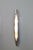 Curved satin-finish white glass diffuser, brushed nickel-plated brass body. from the 1950s/1960s, in excellent original...