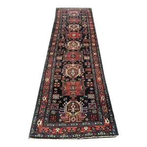 1920s Antique Decorative Persian Heriz Hallway Runner Rug