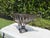 Vintage Wrought Iron Leaf Form Pedestal Centerpiece Bowl For Sale - Image 4 of 12