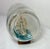 Brown Vintage Handmade Nautical Wood Sail Ship Boat in Glass Bottle Model Sculpture For Sale - Image 8 of 14