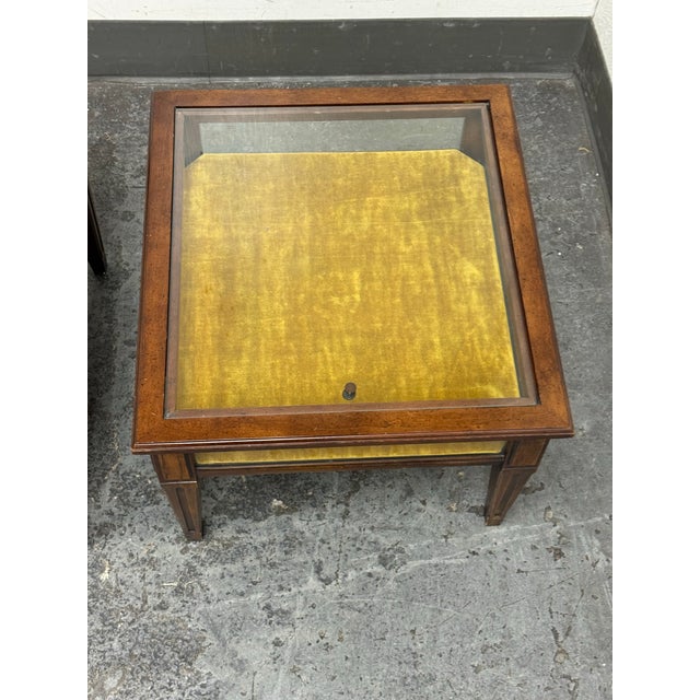 Vintage Brandt Display Curio Side Tables, Pair For Sale - Image 12 of 12