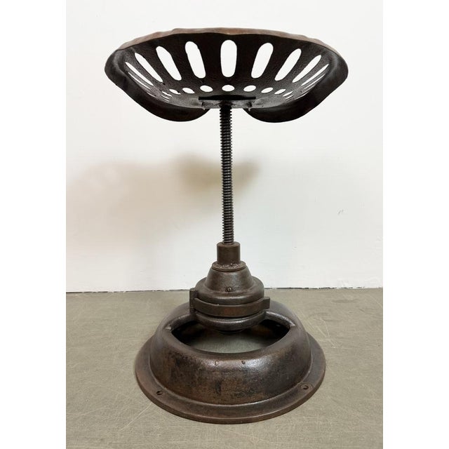 Vintage Industrial Swivel Chair, 1950s For Sale - Image 15 of 18