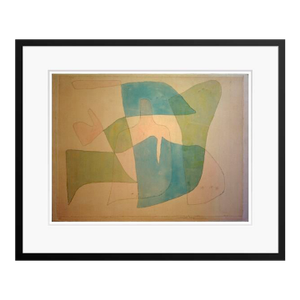 Paul Klee 'Exotic Sound' Archival Pigment Print Framed in Black Reproduction