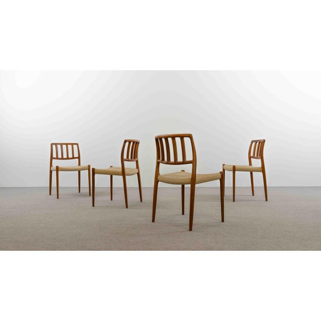 Vintage Danish Teak Chairs by Niels O. Möller, 1970s, Set of 4 For Sale - Image 9 of 18