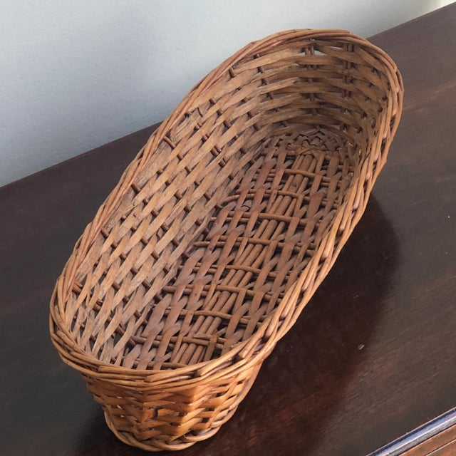 Mid-20th Century French Bread Proofing Basket For Sale In Baltimore - Image 6 of 12