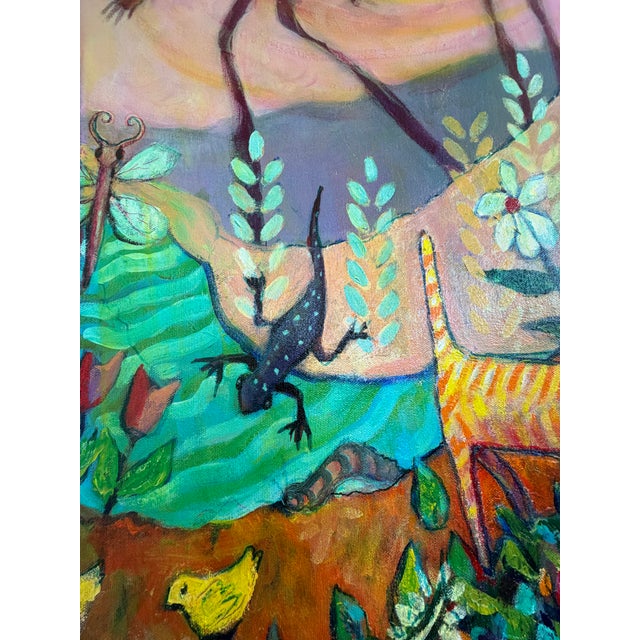 2010s "Jumby Playin" Stunning Original Painting by Mary Katherine Carlson, Known as Kathy Carlson For Sale - Image 5 of 11