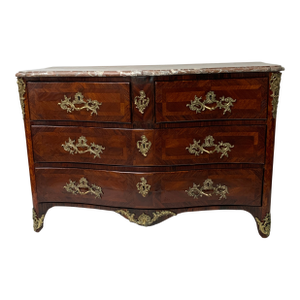 18th Century French Regence Marble Top Commode Stamped i.m. Chevallier