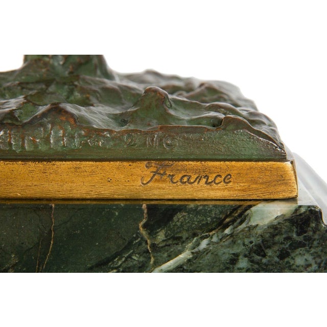 Art Deco Period Bronze Sculpture “Flute Player” by Paul Philippe For Sale - Image 10 of 12