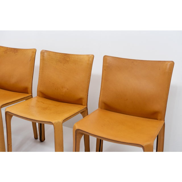Cab 412 Chairs by Mario Bellini for Cassina, 1990s, Set of 4 For Sale - Image 13 of 15